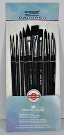 BRUSH BLACK BRISTLE 12PCS SET (2020)