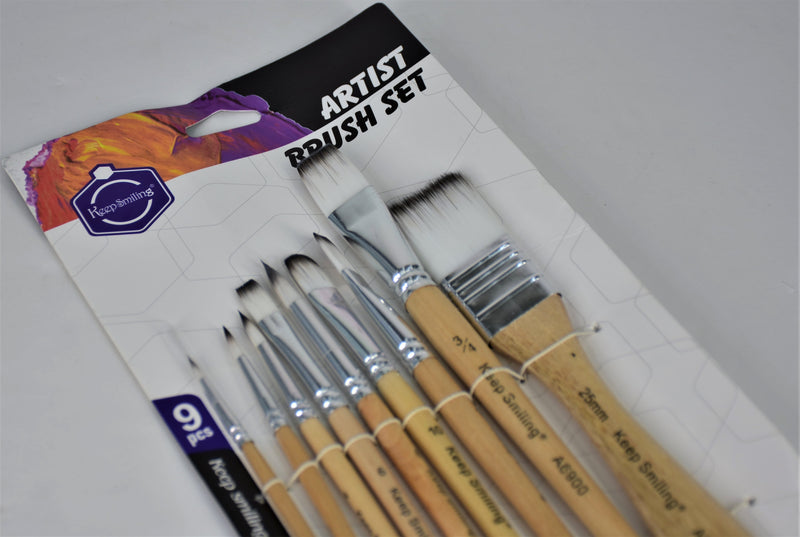 BRUSH SET 9PCS - A6900