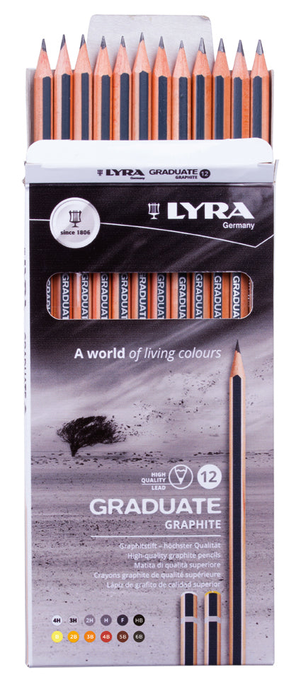 GRAPHITE PENCIL 12PCS LYRA GRADUATE-L1171120