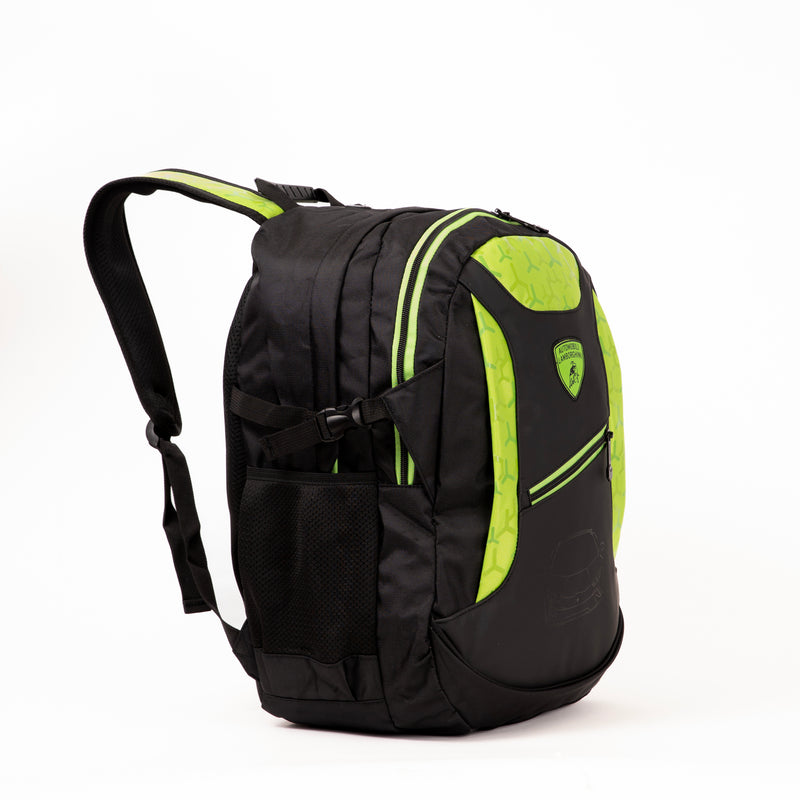 BACKPACK 18" 2COMP LAMBORGHINI BLK/GRN-LMB300-707