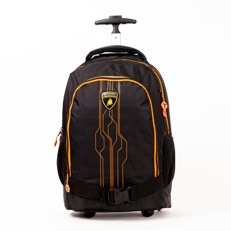 TROLLEY BAG S/BAR LAMBORGHINI BLK/ORNG-LMB301-710A