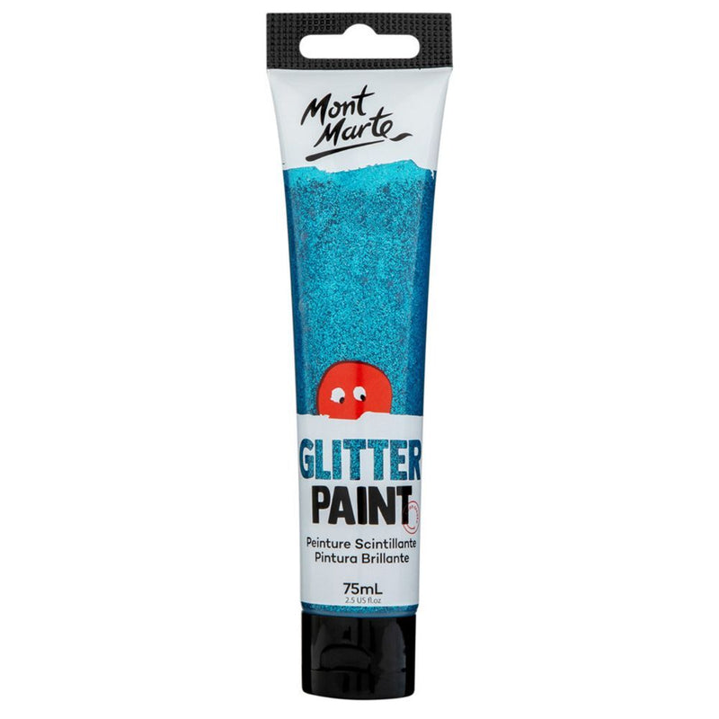 Mont Marte Glitter  Paint 75ML LIGHT BLUE-MKGL0009
