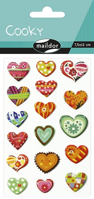 STICKER COOKY HEARTS-560404