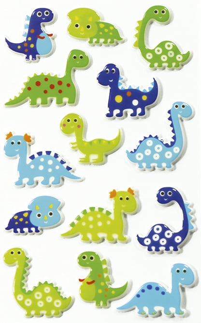 STICKER COOKY DINOSAURES-CY006
