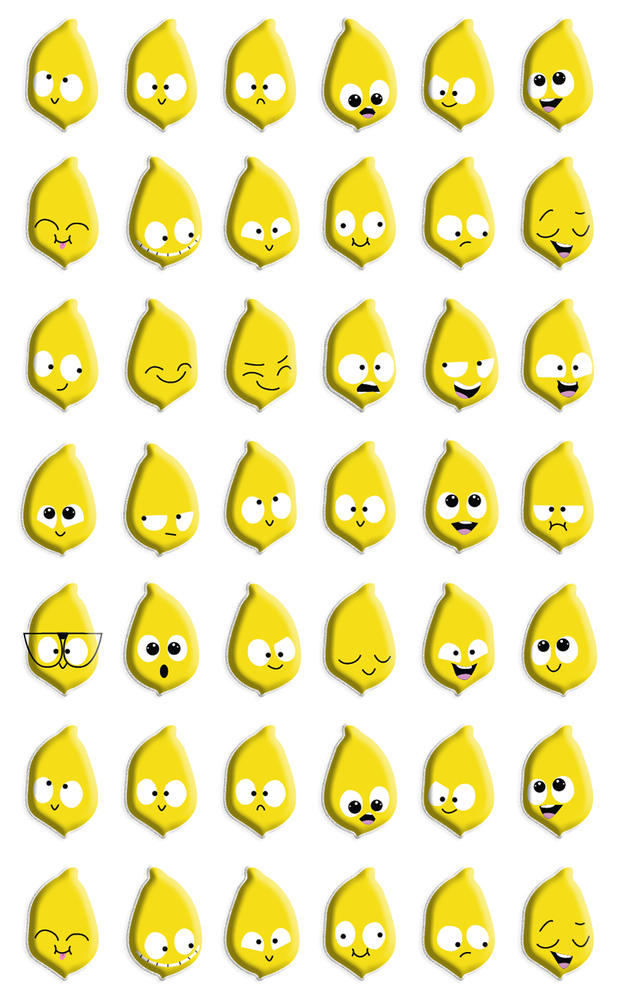 STICKER COOKY EMOTIONS LEMONS-CY089