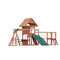 Mount Peak - Double Decker Everest Swing Set  & Playhouse with wooden roof - MP76143