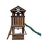 Mount Peak - Elbrus Swing Set & Playhouse with wooden roof - MP76141