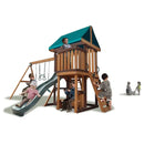 Mount Peak - Logan Swing Set & Playhouse with balcony - MP76142