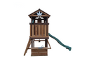 Mount Peak - Elbrus Swing Set & Playhouse with wooden roof - MP76141