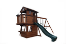 Mount Peak - Elbrus Swing Set & Playhouse with wooden roof - MP76141
