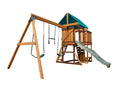 Mount Peak - Logan Swing Set & Playhouse with balcony - MP76142