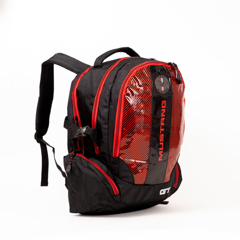 BACKPACK 18" MUSTANG BLK/RED-MST350-725