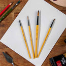 Mont Marte-Brush Set Gallery Acrylic 4Pcs-BMHS0009