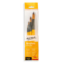 Mont Marte-Brush Set Gallery Acrylic 4 Pieces-BMHS0018