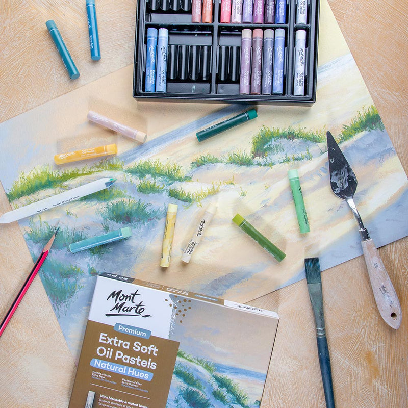 OIL PASTEL EXTRA SOFT 26PCS NATURAL - MMPT0049