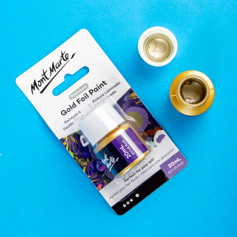 Mont Marte-Gold Foil Paint 20ml-PMPP2002