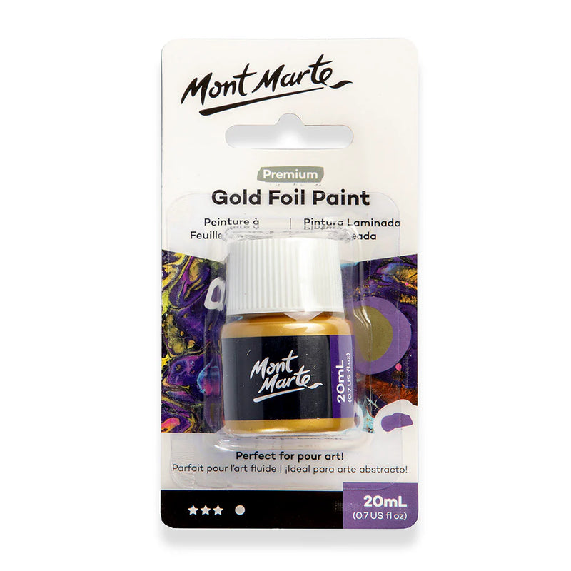 Mont Marte-Gold Foil Paint 20ml-PMPP2002