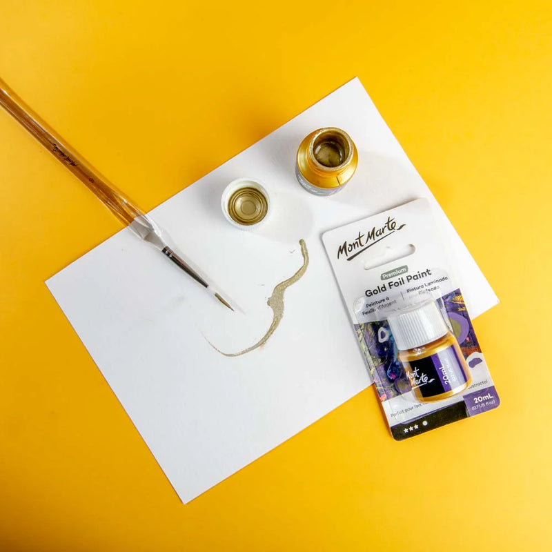Mont Marte-Gold Foil Paint 20ml-PMPP2002