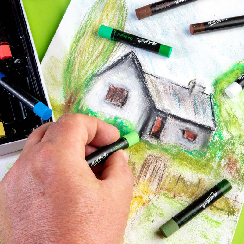 Mont Marte-Oil Pastel 24 Color-MMPT0014