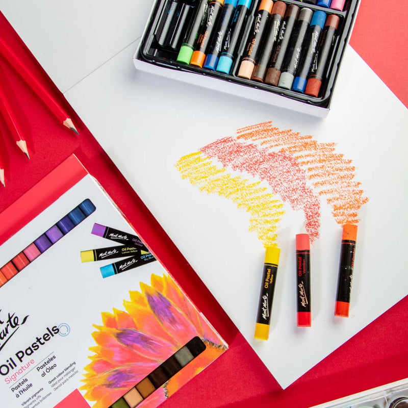 Mont Marte-Oil Pastel 24 Color-MMPT0014