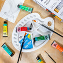 Coloring Pallete Plastic Oval 34X25cm-MCG0008