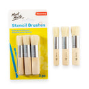 Mont Marte-Stencil Brushes 3 Pcs 6,8,10-MAA0021