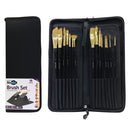 Mont Marte-Premium Brush Set 15 Pieces in Wallet-BMSS0100