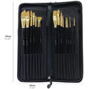 Mont Marte-Premium Brush Set 15 Pieces in Wallet-BMSS0100