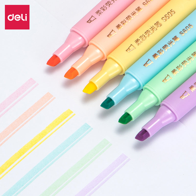 HIGHLIGHTER 6CLR PASTEL-S605