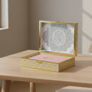 علبة مصحف بلاستيك لون ابيض قياس 14×20 ITEM NO 1130-4A