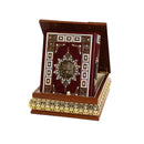 علبة مصحف جلد بني مذهب  17×24 ITEM NO GLP-2K-G