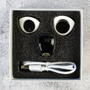 خاتم التسبيح الذكي لون ابيض - أسود – Tasbeeh Ring