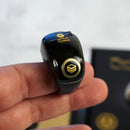 خاتم التسبيح الذكي لون ابيض - أسود – Tasbeeh Ring