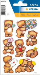 STICKER DECOR BEARS WITH FLOWER-3578