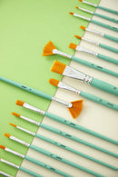 PEBEO-BRUSH GOLDEN MIX BRISTLE SHORT HAND 8PCS-952312