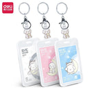 ID HOLDER W/KEY CHAIN-64806- Assorted Color pack of 3 pcs