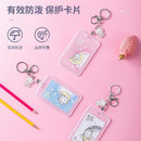 ID HOLDER W/KEY CHAIN-64806- Assorted Color pack of 3 pcs