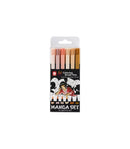 SAKURA KOI MANGA SET BRUSH PEN 6PCS