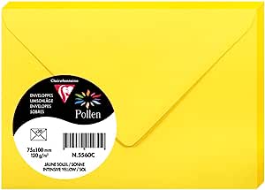 ENVELOPE POLLEN 75X100 120G YELLOW-5560