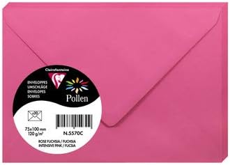 ENVELOPE POLLEN 75X100 120G INT. PINK-5570