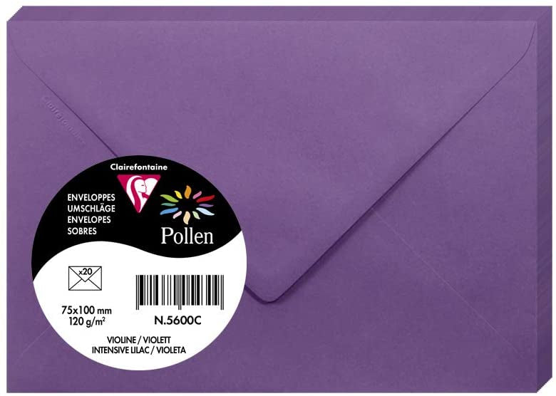 ENVELOPE POLLEN 75X100 120G LILAC-5600