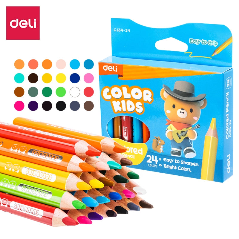 COLOR PENCIL MINI JUMBO TRI 24CLR-