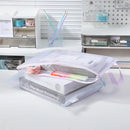 DELI-ZIPPER FILE A4 MESH W/HANDLE COLORFUL-F286-ASSORTED COLOUR