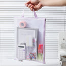 DELI-ZIPPER FILE A4 MESH W/HANDLE COLORFUL-F286-ASSORTED COLOUR
