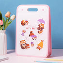 DELI-EXPANDABLE FILE A4 2PART-F617-ASSORTED  COLOUR