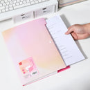 DELI-EXPANDABLE FILE A4 8PART NEONUP-F623-ASSORTED COLOUR