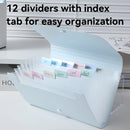 DELI-EXPANDABLE FILE A6 13 PART COLORFUL-F628
