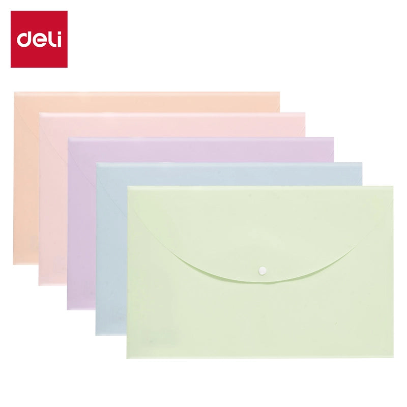 DELI-BUTTON FILE FC COLORFUL ASTD-F731 PACK OF 5 PCS