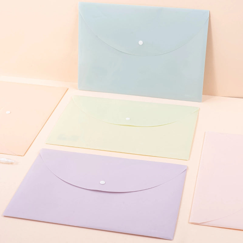 DELI-BUTTON FILE FC COLORFUL ASTD-F731 PACK OF 5 PCS