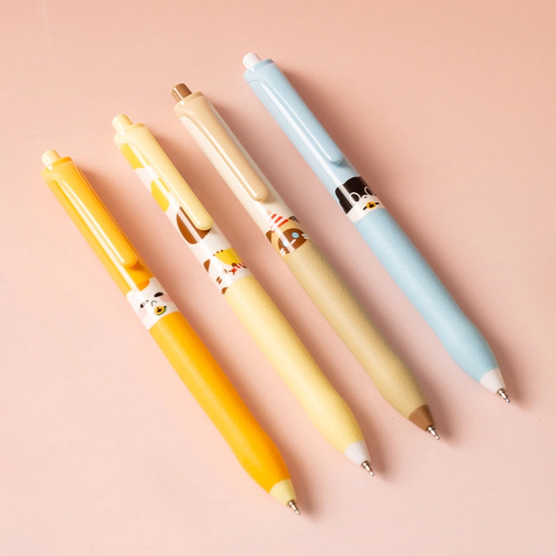 DELI-GEL PEN 0.5 BLUE-G07C-BL PACK OF 4 PCS ASSORTED COLOUR